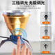 12V/24V Headlamp White Light Yellow Light Cob Large Floodlight Dimmable External Battery Head-Mounted Fishing Light Repair Light