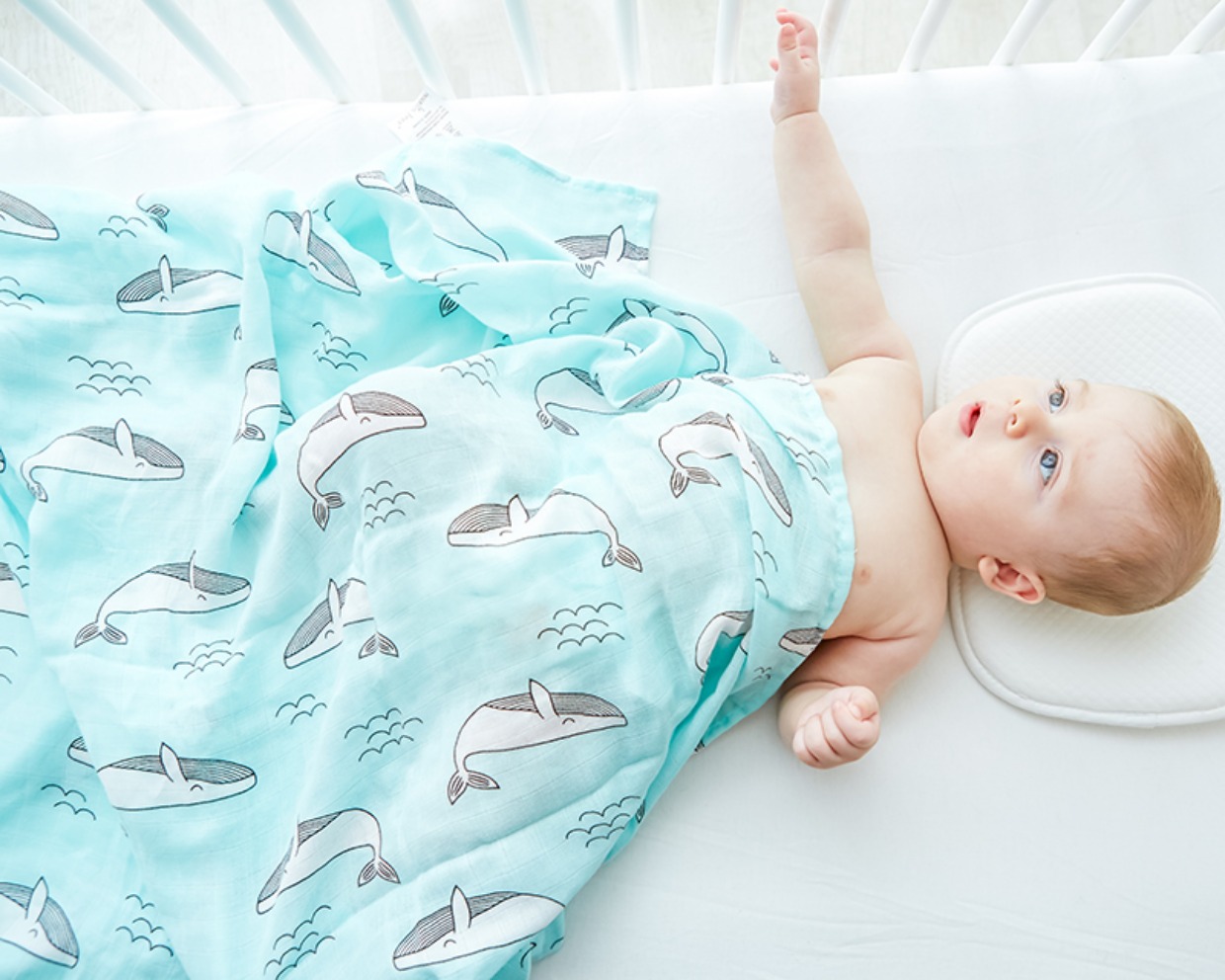 Muslin bé gạc túi khăn tre sợi mùa xuân và mùa hè chăn chăn giữ em bé chăn sơ sinh - Túi ngủ / Mat / Gối / Ded stuff gối chống bẹp đầu