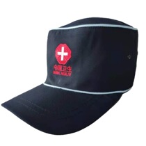 Summer China health emergency team equipped with hat medical rescue team disease control center thin epidemic control cap
