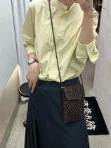 In stock Dragon Diffusion French leather woven bag retro compact cowhide woven mobile phone bag crossbody bag