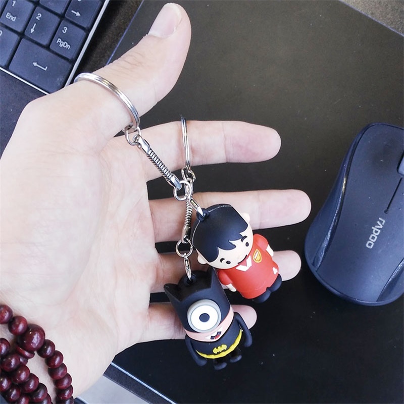 Mười Keychain Mini Vòng Chìa Khóa Xe Buýt Metro Card Lanyard U đĩa Vỏ Điện Thoại Di Động Phụ Kiện Rắn Khuy Măng Sét Xương