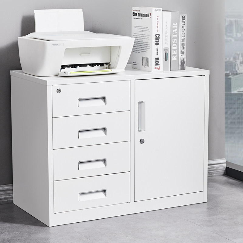 Office dwarf cabinet iron cabinet with lock cabinet storage container locker printer placed drawer cabinet