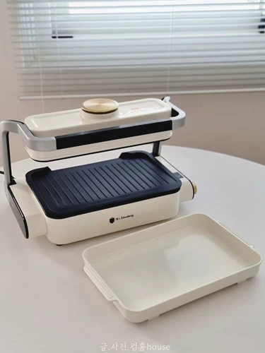 Корейская бездымная электрическая духовка, паровая печь, двойная пластина, дезодорация и дымовой дальний инфракрасный обогреватель, можно использовать в домашней комнате.