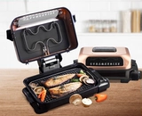 Корейский красный электрический гриль с прямой доставкой, двусторонний гриль без дыма и запаха, подходит для жареной рыбы и барбекю на кухне.