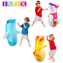 INTEX Inflatable tumbler thickened childrens boxing sandbag inflatable toy animal shape bottom with water