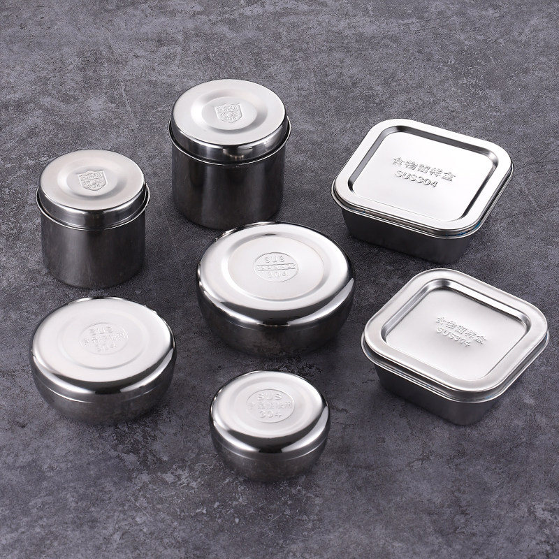 304 stainless steel sample box canteen food square kindergarten school hotel food sample special box