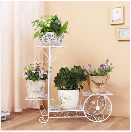 Wok frame with wheels Wrought iron movable multi-layer functional pulley with wheels Balcony Living room Modern minimalist