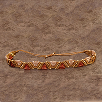 VIKIKO Nordic hand-made 9-color pink gold beads hand-woven bracelet girlfriends with the same little couple