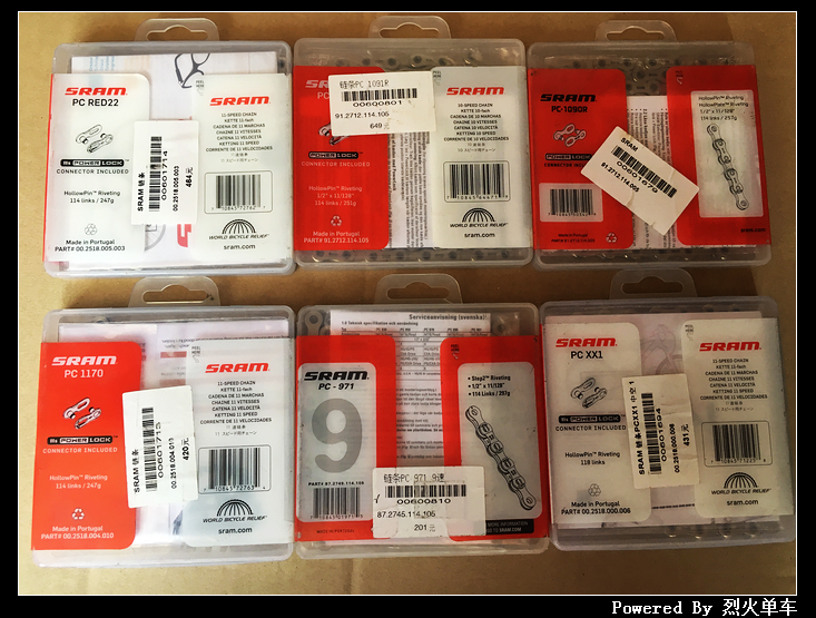 Chaîne de vélo SRAM - Ref 2366616 Image 3