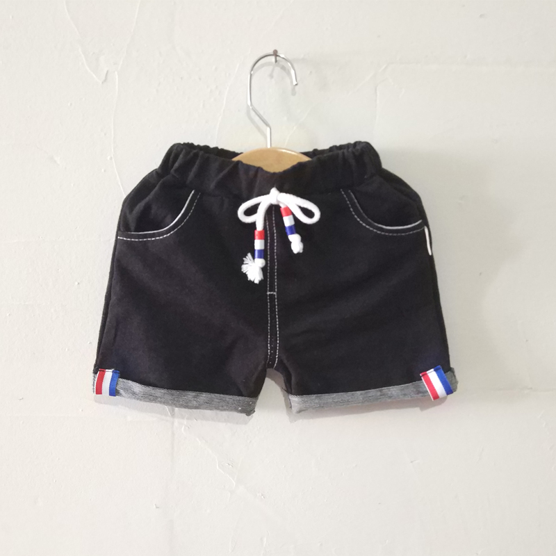 Của nam giới kho báu quần short mùa hè 2018 chàng trai mới phần mỏng denim cotton shorts 3 trẻ sơ sinh trẻ em của quần có thể được mở ra 1-4 tuổi