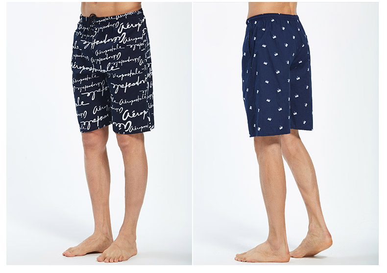 Nam cực mùa hè cotton pajama quần quần short nam lỏng cộng với phân bón để tăng nhà quần phần mỏng quần lớn bãi biển năm quần shop quần áo nam