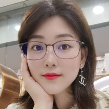 Ultra light eyeglass frame, women's Korean version, simple long face eyeglass frame, black frame, full frame, can be paired with high degree myopia glasses