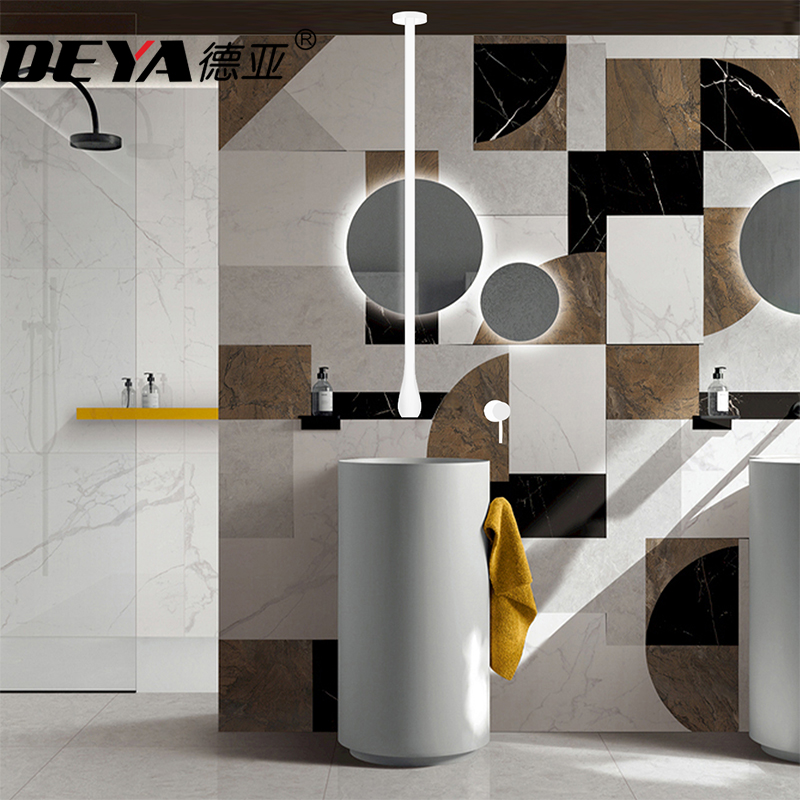 Custom suspended ceiling drop tap concealed in wall type column basin hot and cold tap bar KTV drop induction tap