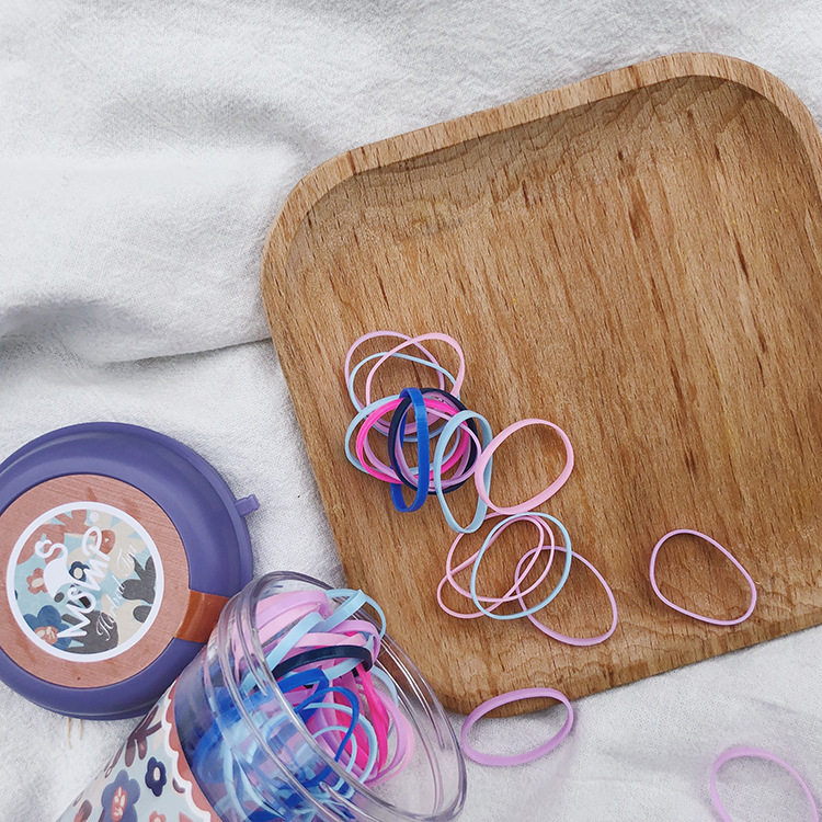 Sailor child disposable leather gluten little girl hair ring high elastic rubber band without injury hair ring Zhair girl