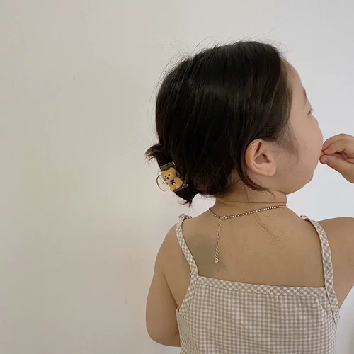 Детская милая трехмерная заколка-крабик, аксессуар для волос, заколка для волос, с медвежатами