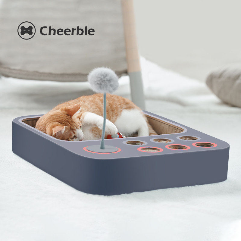 Cheerble Seven Cloth Kitty Toy Ball Cat Grab Board Pet Electric Intelligent Teasing Spooners Plus Fib Wear
