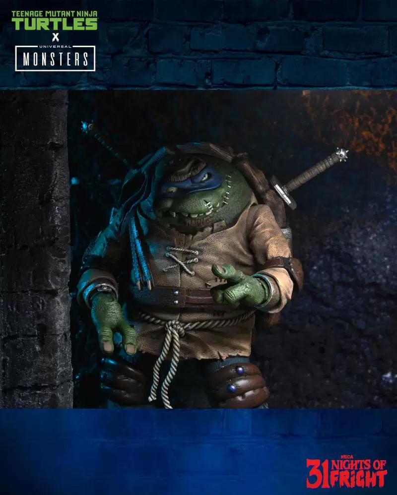 Спот NECA НИНДЖА ТЕРТЛ Global Monster Bell Tower Monster Леонардо Лаондо вторая волна лазер подлинный