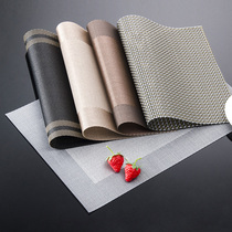 Western placemats European-style anti-scalding plastic table mats for primary school students table insulation mats PVC waterproof dinner plate mats household coasters