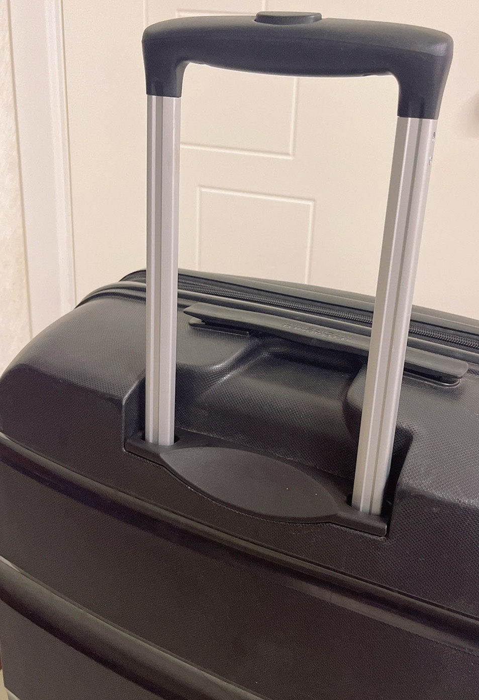 American travel trolley case trolley 85A double-wheel mute wheel password lock zipper handle handle cap screw crack repair A