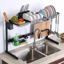 Dish storage rack Stainless steel dishwasher drain rack Kitchen sink storage rack Sink put chopsticks water filter rack