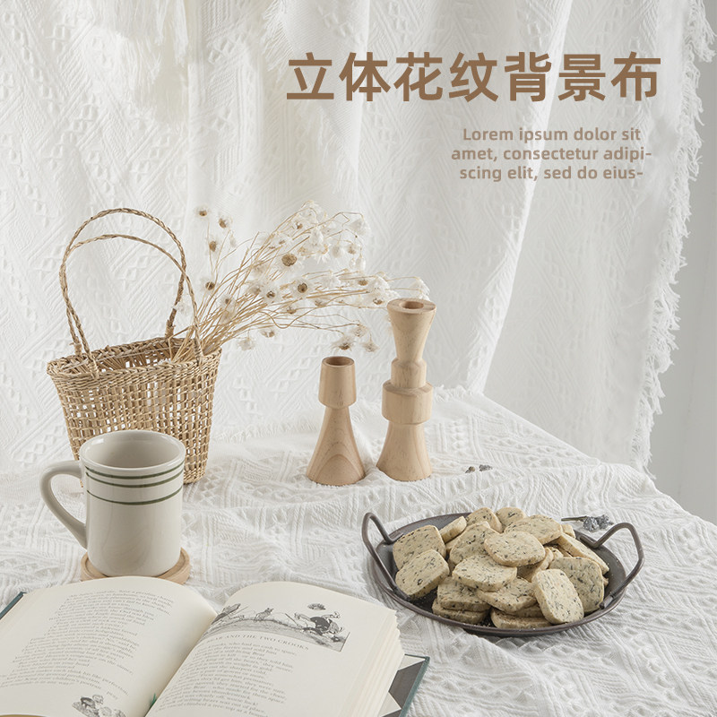 Photo props Ins background cloth Shooting Hem Items Sweet ornaments Cosmetics Online Red Meetto Baby Baking Cake White Cloth Tablecloth Photo Background Cloth