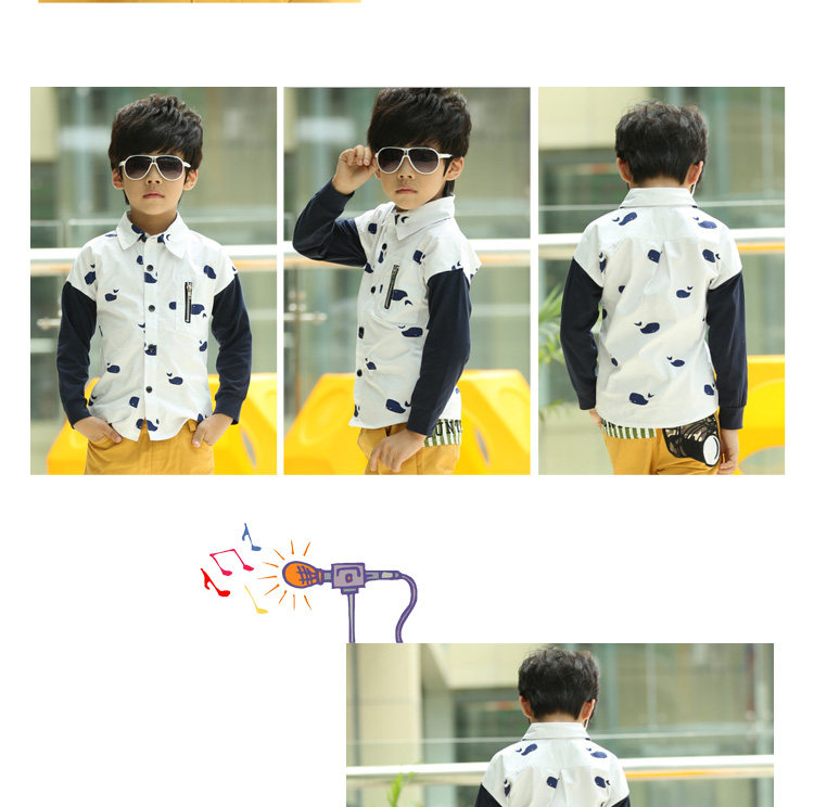 Chemise garcon à manche longue - Ref 2082179 Image 6