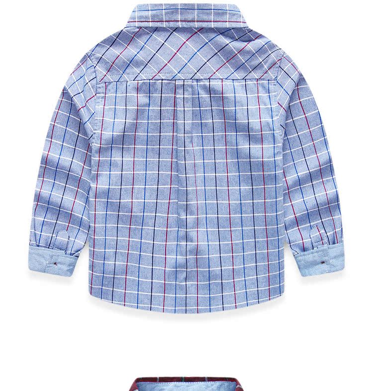 Chemise garcon à manche longue en coton - Ref 2082167 Image 22