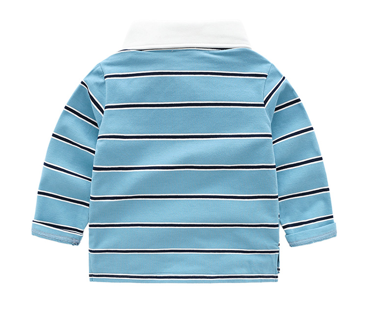 POLO áo mùa thu 2018 mới trẻ em quần áo trẻ em cho trẻ em quần áo bé trai mùa xuân và mùa thu bé bông áo thun áo sơ mi áo ba lỗ bé trai