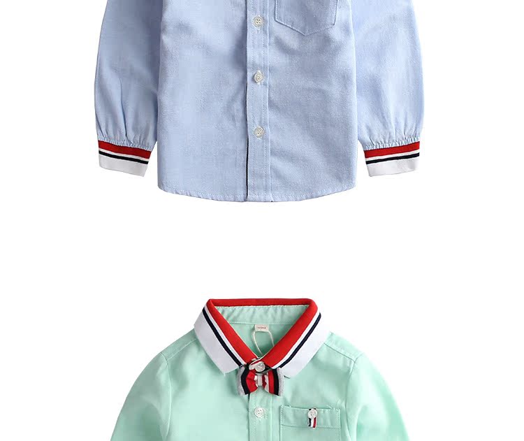 Chemise garcon à manche longue en coton - Ref 2082159 Image 26
