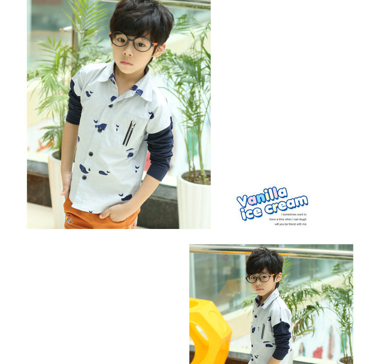 Chemise garcon à manche longue - Ref 2082179 Image 10