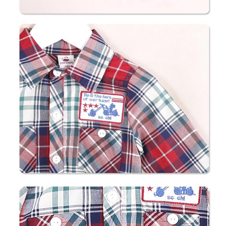 Chemise garcon à manche longue en coton - Ref 2082146 Image 32