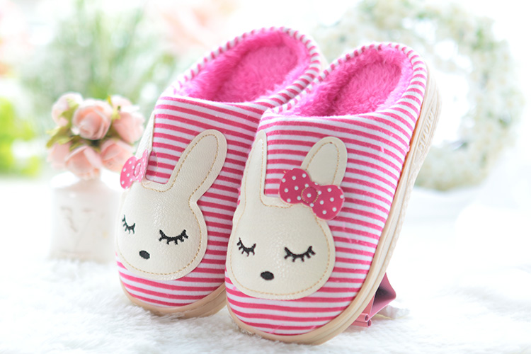 Chaussons enfants en suède pour hiver - semelle plastique - Ref 986350 Image 9