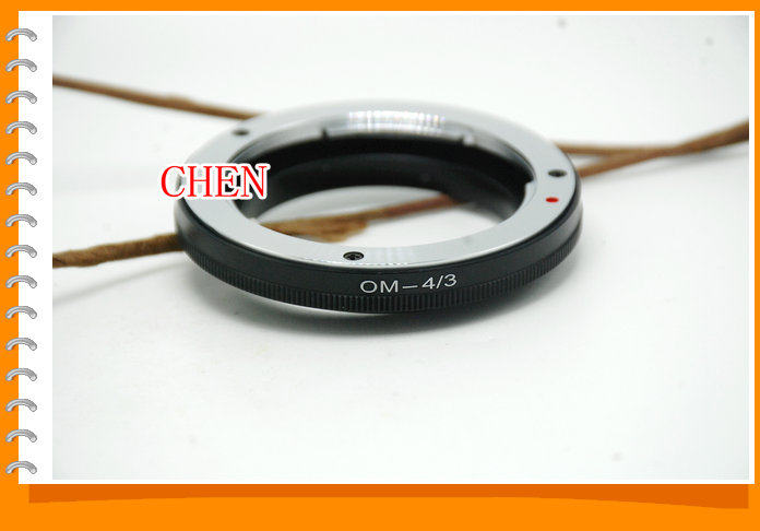 OM - OM4 3 OM E - mouth lens to Auba 4 3 SLR Black Aluminum Connection Ring