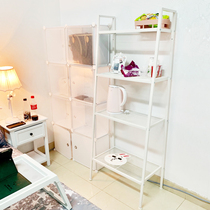 Iron Art Multilayer Show Shelf Subbedroom Living-room Living-room Living-room Decorated Storage Shelf Shelves Trapezoidal Shelve Shelf To Ground Floor