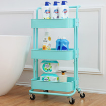 Beauty Salon Trolley Mechia Small Cart Beauty Hair Tool Car Iron Art Cart Fire Tank Shelf Triple Containing Car