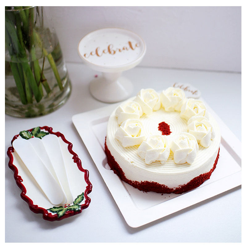 Mcke Cranberry Red Velvet Cream Birthday Cake Shanghai Beijing Hangzhou Suzhou Mountain Officer Network Distribution