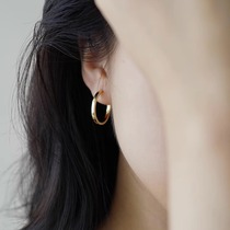 (Outlet clearance clearance) Plain hoop high-end and cold style celebrity hoop earrings丨Limited time sale丨