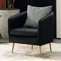 Черная высококачественная кожаная и горная кожаная передача [металлические ножки с износостойкими.