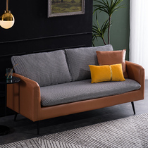 Double Sofa Small Household Type Light Lavish Home Living Room Leather Art Modern Minimalist Net Red Trio Bedroom Apartment Small Sofa