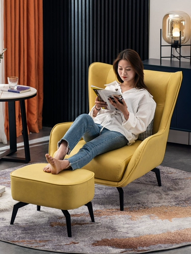 Итальянский одиночный диван Нордический свет роскошная маленькая квартира простота современная гостиная балконы отдых ленивый кожа