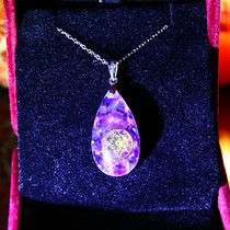 Reiki manual custom ether can pendant 925 silver transport spar necklace Poly Cai wealth feelings happy work smoothly
