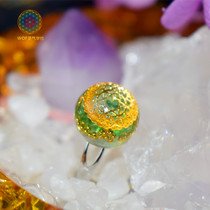 Aura hand made ether positive energy Crystal tourmaline gem ring female wish fashion gift accessories original design