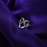 Брендовое небольшое дизайнерское ретро трендовое регулируемое металлическое кольцо