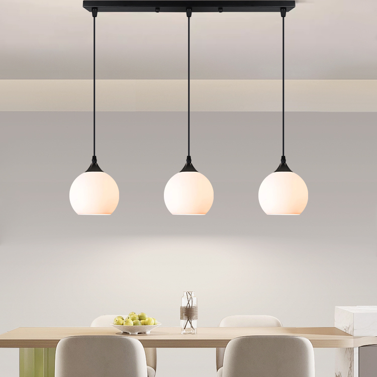 Restaurant Chandelier Modern Minimalist Bar Chandelier Nordic Creative Personality Minimalist Glass Dining Table Bedside Zhongshan Lighting Fixtures