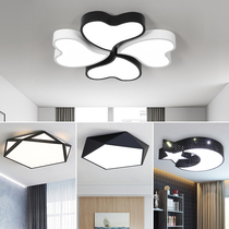 Geometric suction light LED circular minimalist bedroom light Nordic modern creative living room light book room personality lamps