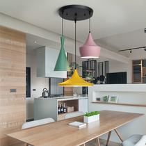 Nordic Fashion Creative Macaron Triple Head Restaurant Chandelier Modern Minimalist Art Bar Dining Room Cafe Lamps