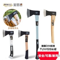 Chopping wood axe woodworking axe small pure steel chopping household bone all steel large fire axe fine steel Germany