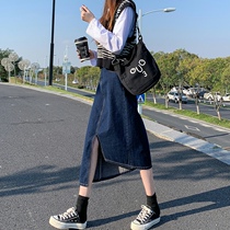 Suitable for chubby dresses cover tummy fat younger sister big code high waist irregular medium long and half body dress Women in spring and autumn