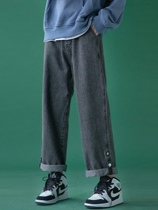 Loose Pants Big Code Women Pants Summer Fat Younger Sister Straight Barrel Pants 2021 New Thin-style Pants Old Daddy Jeans