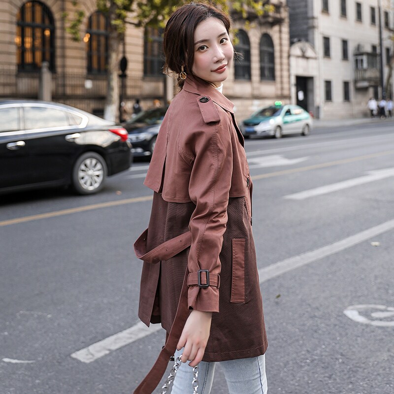 2022 New European station Early autumn this year popular early spring autumn jacket OL SISTER TEMPERAMENT Temperament Woman medium long version